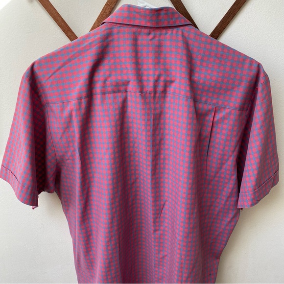 90s Checkered Hoodie Button-Up Top main image 1